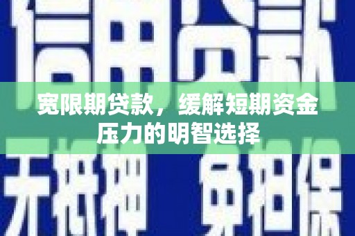 林边宽限期贷款，缓解短期资金压力的明智选择