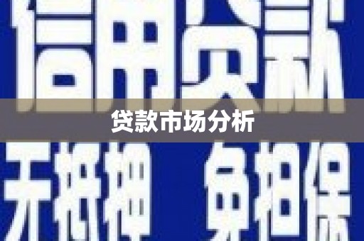 建平贷款市场分析