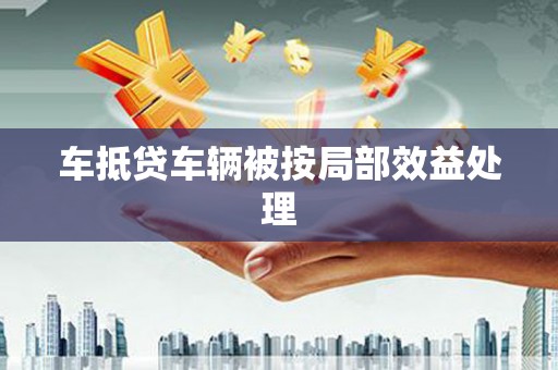 茌平车抵贷车辆被按局部效益处理