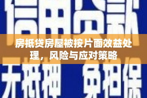 红山房抵贷房屋被按片面效益处理，风险与应对策略