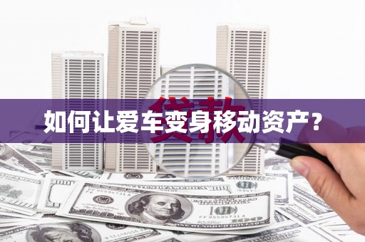 茂林如何让爱车变身移动资产？