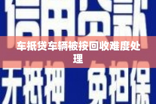 塔什库尔干塔吉克车抵贷车辆被按回收难度处理