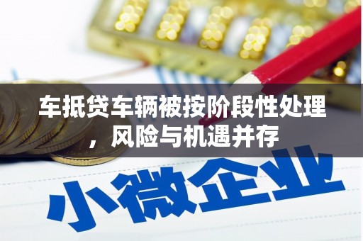 泗洪车抵贷车辆被按阶段性处理，风险与机遇并存