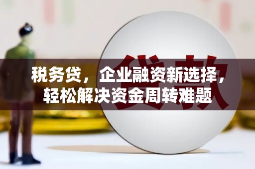 芙蓉税务贷，企业融资新选择，轻松解决资金周转难题