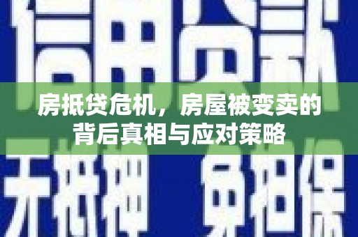 福州房抵贷危机，房屋被变卖的背后真相与应对策略