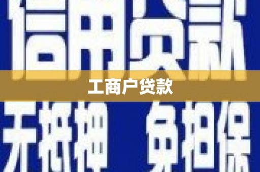 孟连工商户贷款