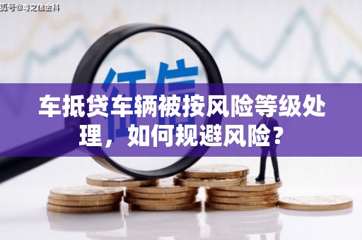 盈江车抵贷车辆被按风险等级处理，如何规避风险？