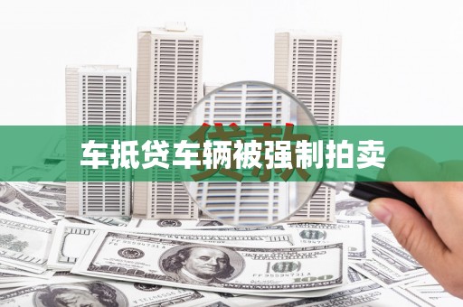 玉林车抵贷车辆被强制拍卖