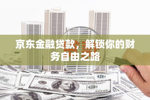 沧县京东金融贷款，解锁你的财务自由之路