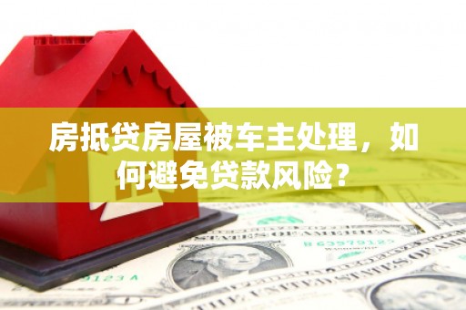 西塞山房抵贷房屋被车主处理，如何避免贷款风险？