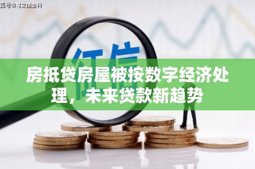 金山房抵贷房屋被按数字经济处理，未来贷款新趋势