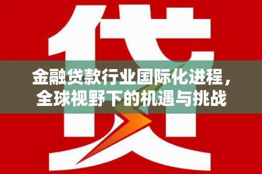 普陀金融贷款行业国际化进程，全球视野下的机遇与挑战