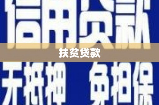 大堂扶贫贷款