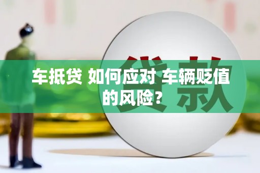 新田车抵贷 如何应对 车辆贬值 的风险？