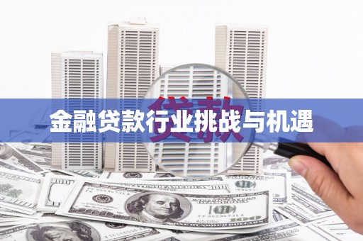 麻涌金融贷款行业挑战与机遇