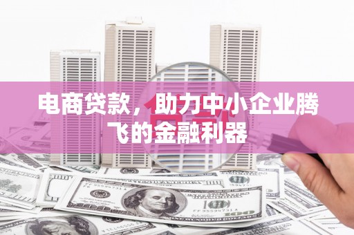 麻涌电商贷款，助力中小企业腾飞的金融利器
