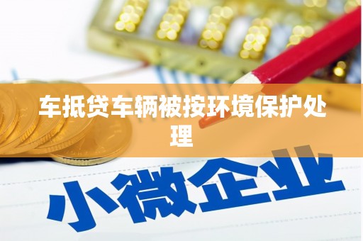 正阳车抵贷车辆被按环境保护处理