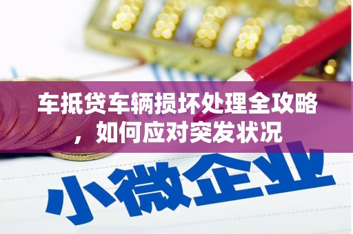望奎车抵贷车辆损坏处理全攻略，如何应对突发状况