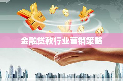 鱼池金融贷款行业营销策略