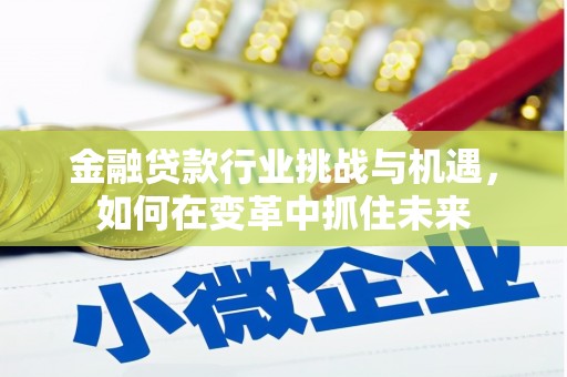 木里金融贷款行业挑战与机遇，如何在变革中抓住未来