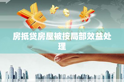道真房抵贷房屋被按局部效益处理