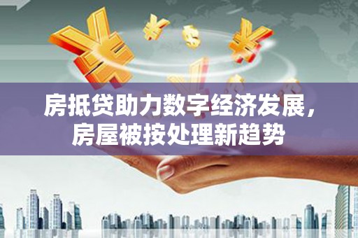 道真房抵贷助力数字经济发展，房屋被按处理新趋势