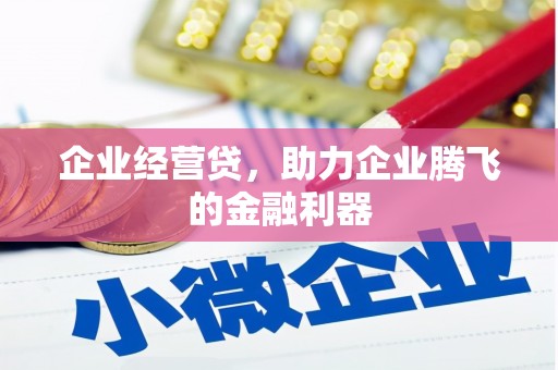 利津企业经营贷，助力企业腾飞的金融利器