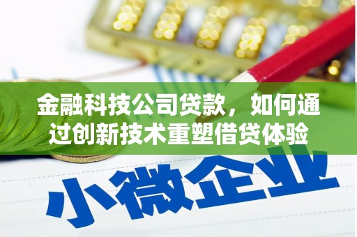 湖口金融科技公司贷款，如何通过创新技术重塑借贷体验