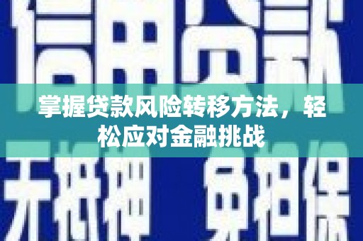 乐都掌握贷款风险转移方法，轻松应对金融挑战