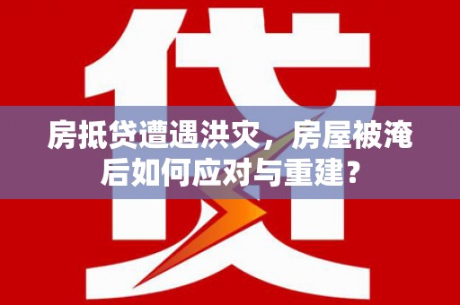 海安房抵贷遭遇洪灾，房屋被淹后如何应对与重建？