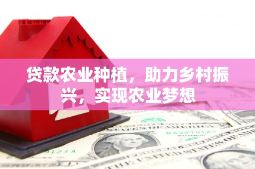 北屯贷款农业种植，助力乡村振兴，实现农业梦想