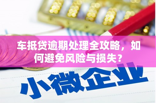 斗六车抵贷逾期处理全攻略，如何避免风险与损失？