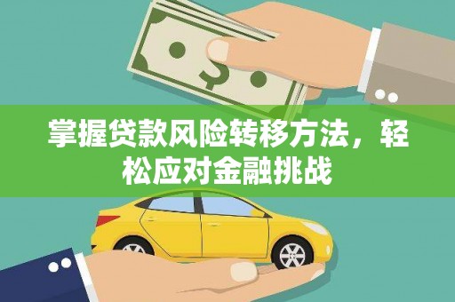 周至掌握贷款风险转移方法，轻松应对金融挑战