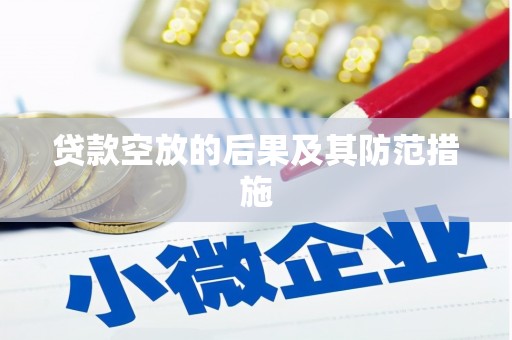 新蔡贷款空放的后果及其防范措施
