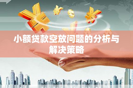 阳城小额贷款空放问题的分析与解决策略