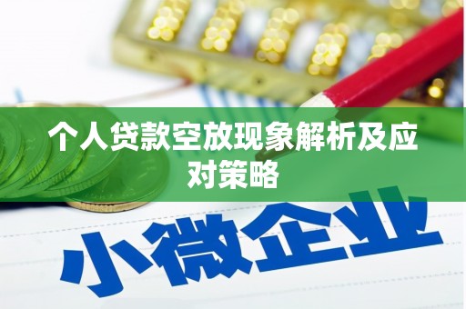 南关个人贷款空放现象解析及应对策略