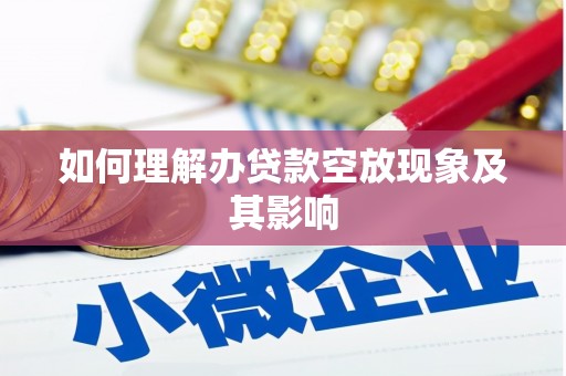 官田如何理解办贷款空放现象及其影响