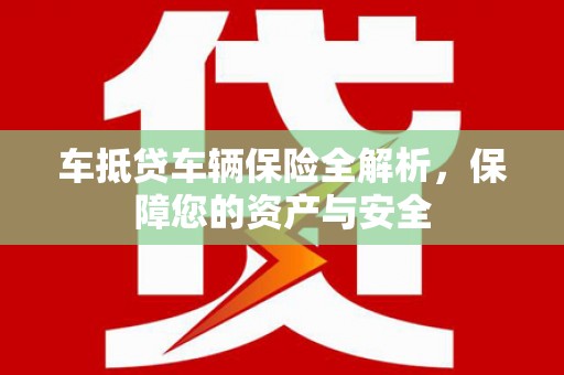 永善车抵贷车辆保险全解析，保障您的资产与安全